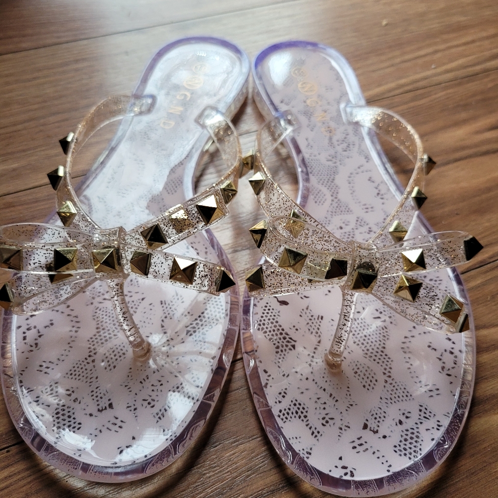Studded slippers